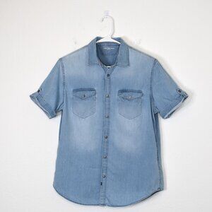 Calvin Klein Jeans Denim Blue Button Down Shirt